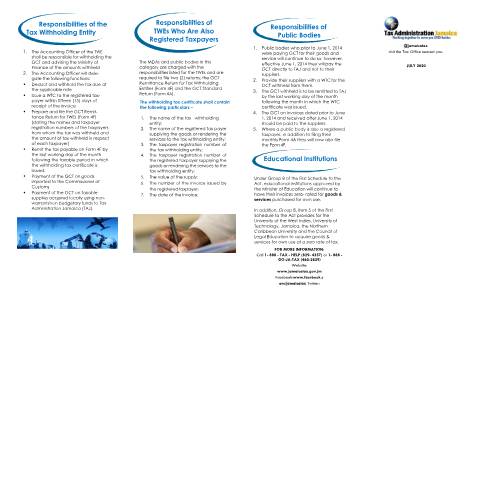 Document preview: GCT on Government Purchases — Document, Jamaica (CERFA n°GCT_Govt+_on_Government_Purchases_(Brochure)_Amended_032021)