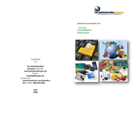 Document preview: GCT on Government Purchases — Document, Jamaica (CERFA n°GCT_Govt_on_Government_Purchases_(Booklet)_Amended_032021)