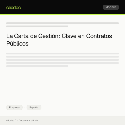 Vista previa del documento Gestión de la documentación necesaria para contratos con la Administración Pública — Empresa, España