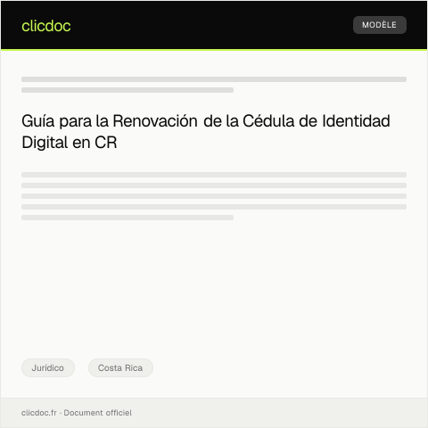 Vista previa del documento Gestionar la Renovación de Cédula de Identidad Digital CR — Jurídico, Costa Rica