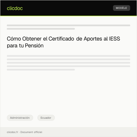 Vista previa del documento Gestionar certificado de aportes al IESS para trámite de pensión — Administración, Ecuador