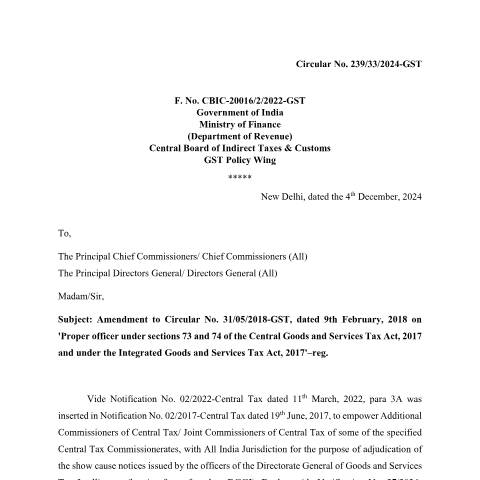 Document preview: circular 239 33 2024 GST — gst_circular, India (CERFA n°GST)
