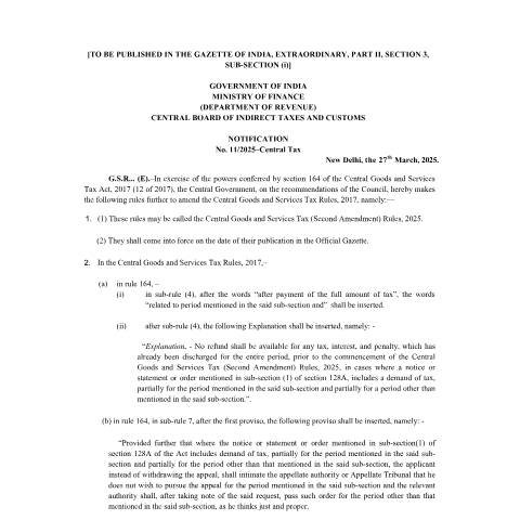 Document preview: gst ct 11 2025 — gst, India (CERFA n°GST)