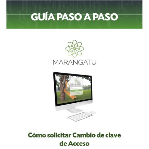 Vista previa del documento Guía paso a paso Nuevo Marangatu - Cómo solicitar el cambio de su contraseña — Guias, Paraguay
