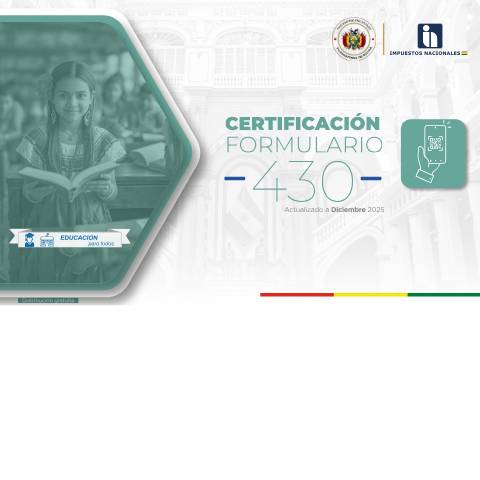 Vista previa del documento TEXTO CERTIFICACION 430 — Transmisión o enajenación de bienes (Form 430 IT), Bolivia