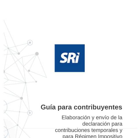Vista previa del documento Guía para el llenado del formulario de contribuciones temporales y régimen impositivo voluntario, único y temporal para la regularización de activos en el exterior — Impuesto al Valor Agregado (IVA), Ecuador (CERFA n°Guía para el llenado del Formulario Contribuciones Temporales y para Régimen Impositivo Voluntario)
