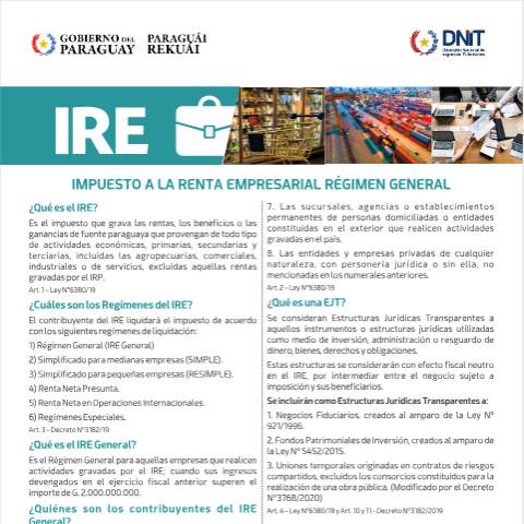 Vista previa del documento IRE General Cartilla 27.08.24 — Ire, Paraguay