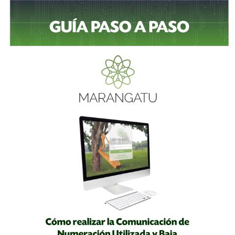 Vista previa del documento Guía Paso a Paso Nuevo Marangatu - Cómo realizar la Comunicación de Numeración Uitlizada Preimpresos — Guias, Paraguay