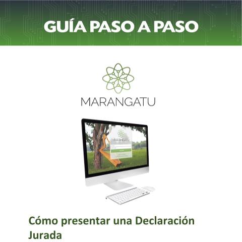 Vista previa del documento Guía paso a paso - Cómo presentar una Declaración Jurada a través del Sistema Marangatú — Declaraciones Juradas1, Paraguay