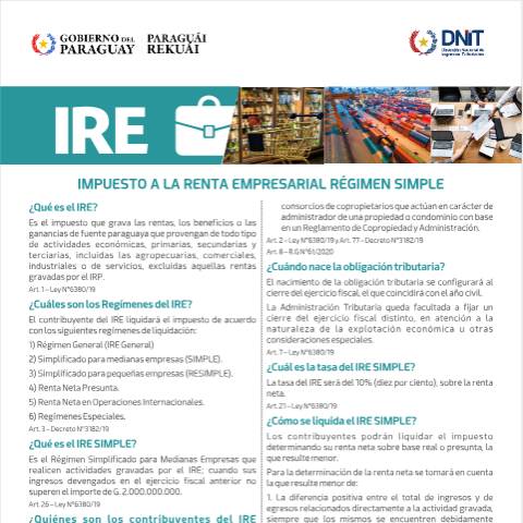 Vista previa del documento IRE Simple Cartilla 26.08.24 — Ire, Paraguay