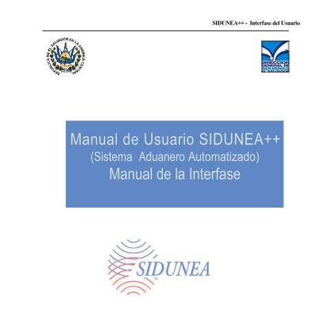 Vista previa del documento Interfase de Sidunea++ — Manual, El Salvador (CERFA n°PMHDC8304)
