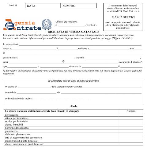 Anteprima documento Elaborato planimetrico — Fabbricati e Terreni, Italia