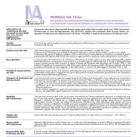 Anteprima documento Iva 74-bis — Dichiarazioni, Italia (CERFA n°Iva 74-bis)