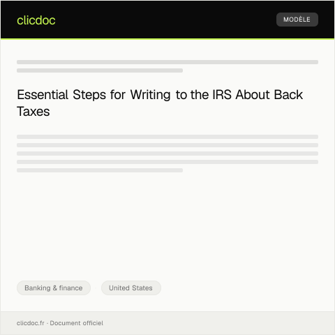 Document preview: Guidance for Paying Back Taxes — Banking & finance, United States