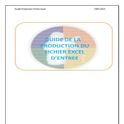 Aperçu du document GUIDE CREATION FICHIER ENTER E-DISA v1 — Document CNPS (prévoyance sociale), Côte d'Ivoire