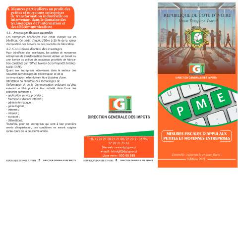 Aperçu du document depliant PME — Dépliant, Côte d'Ivoire