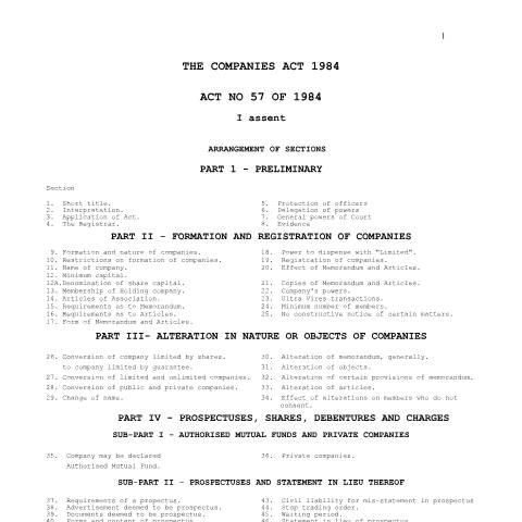 Document preview: act84 — Document, Mauritius (CERFA n°act84)
