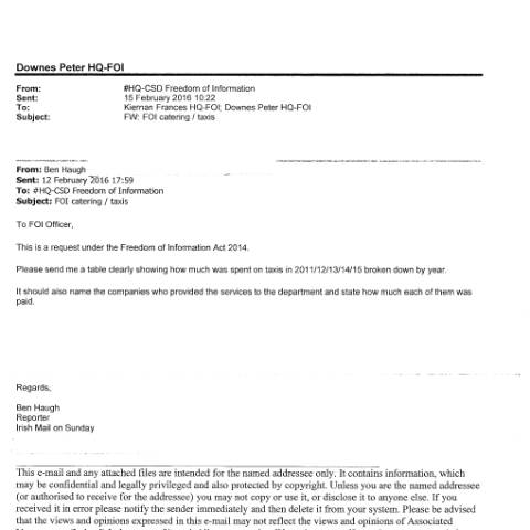 Document preview: FOI Request 16/017 — foi request 16 017 — Department of Foreign Affairs, Ireland