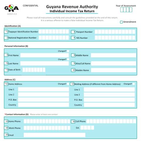 Document preview: G0004 IIT v3 — Administrative Forms, Guyana