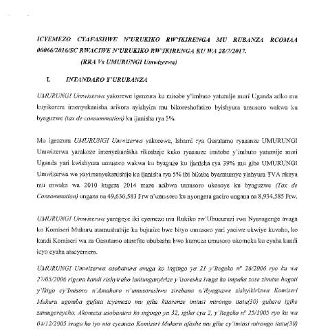 Document preview: ikmz — Document, Rwanda (CERFA n°ikmz)