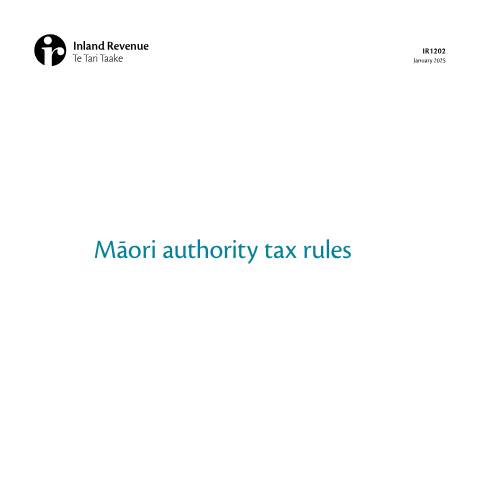 Document preview: IR1202 2025 — Māori, New Zealand (CERFA n°IR1202)