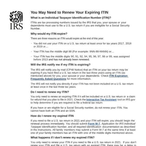Document preview: IRS Publication p5257 — IRS, United States (CERFA n°PUB-5257)