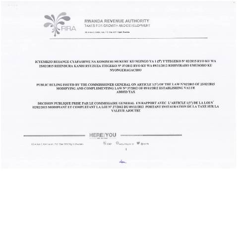 Document preview: rulling iii — Document, Rwanda (CERFA n°rulling_iii)