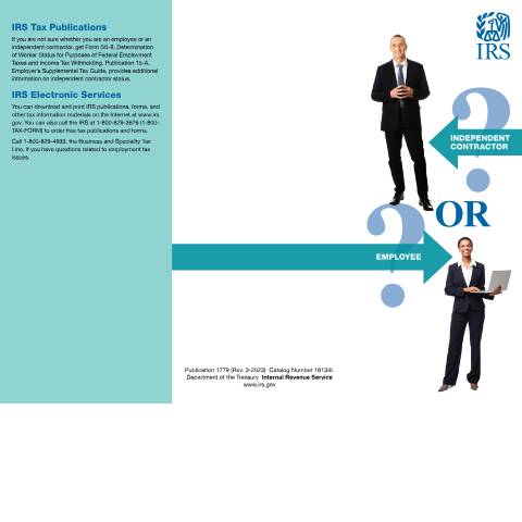 Document preview: IRS Publication p1779 — IRS, United States (CERFA n°PUB-1779)