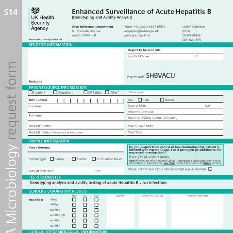 Document preview: Hepatitis B: enhanced laboratory surveillance of acute infection — UK Health Security Agency, United Kingdom