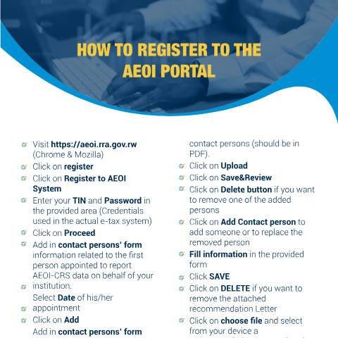 Document preview: How to register to AEOI Final — Document, Rwanda (CERFA n°How_to_register_to_AEOI_Final)
