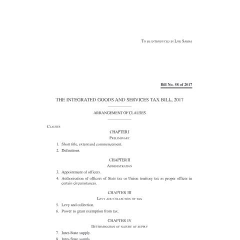 Document preview: IGST bill e — gst, India (CERFA n°IGST-bill-e)