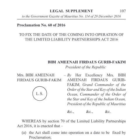 Document preview: 60_Proclamations (2) — Document, Mauritius (CERFA n°60_Proclamations-2)