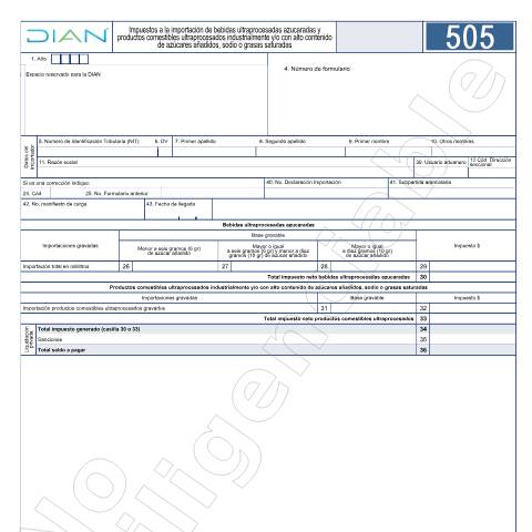 Vista previa del documento Impuestos a la importación de bebidas ultraprocesadas azucaradas y productos comestibles ultraprocesados industrialmente y/o con alto contenido de azúcares añadidos, sodio o grasas saturadas. — Año 2023, Colombia (CERFA n°F505-2023)