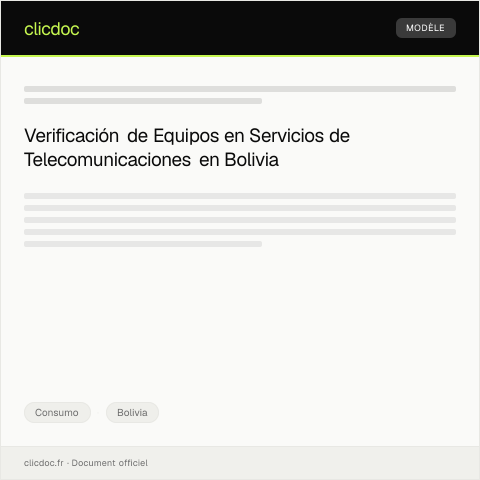 Vista previa del documento Informe de Verificación de Equipos en Servicios de Telecomunicaciones — Consumo, Bolivia