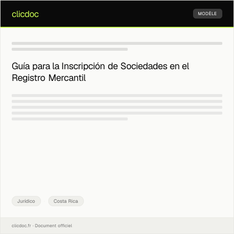 Vista previa del documento Inscripción de Constitución de Sociedad en el Registro Mercantil — Jurídico, Costa Rica