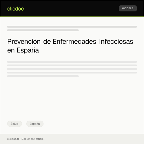 Vista previa del documento Inscripción en programas de prevención de enfermedades infecciosas — Salud, España