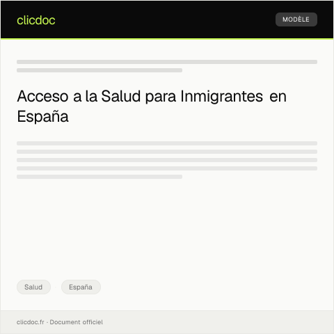 Vista previa del documento Inscripción en programas de salud para inmigrantes — Salud, España