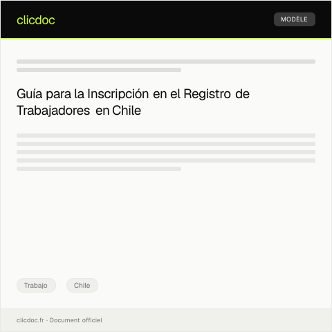Vista previa del documento Inscripción en el Registro de Trabajadores — Trabajo, Chile