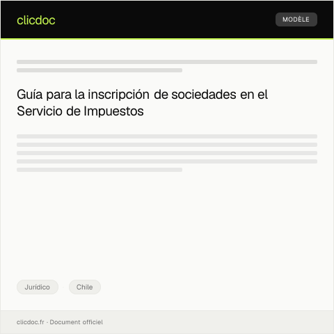 Vista previa del documento Inscripción de sociedades en el SII — Jurídico, Chile