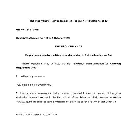 Document preview: GN No. 184 of 2019 — Document, Mauritius (CERFA n°GN-No.-184-of-2019)