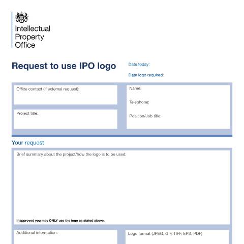 Document preview: Use of the Intellectual Property Office logo — Intellectual Property Office, United Kingdom
