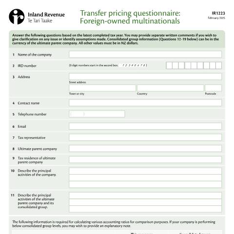 Document preview: IR1223 2024 — International, New Zealand (CERFA n°IR1223)