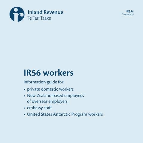 Document preview: IR56 workers – IR356 — Employing staff, New Zealand (CERFA n°IR356)