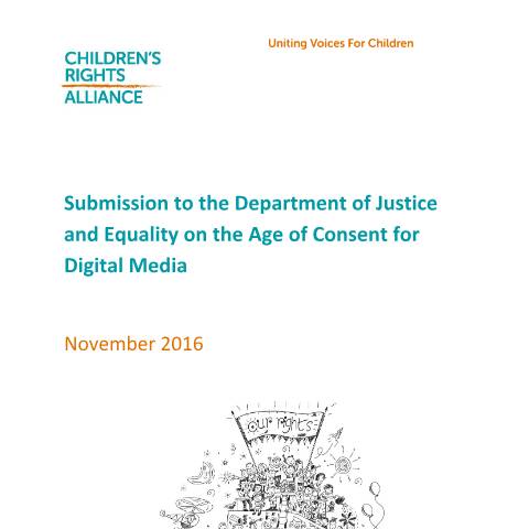 Document preview: Consultation on Data protection safeguards for children (‘digital age of consent’) — childrens rights alliance 5d10fff5 1553 4499 a7a2 07e7b9b8f796 — Department of Justice, Home Affairs and Migration, Ireland