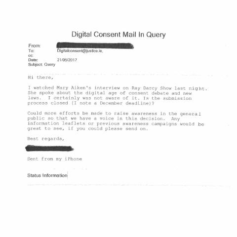 Document preview: Consultation on Data protection safeguards for children (‘digital age of consent’) — individual 2 a7ada87f 05e5 4af1 b683 3bea33b7430a — Department of Justice, Home Affairs and Migration, Ireland