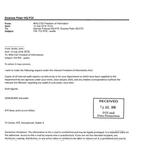 Document preview: FOI Request 16/104 — foi request 16104 — Department of Foreign Affairs, Ireland