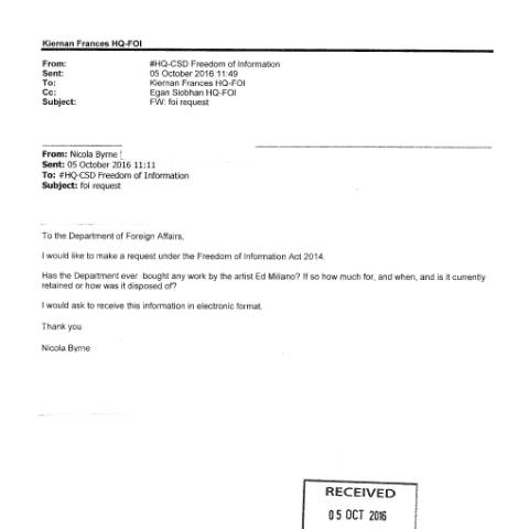 Document preview: FOI Request 16/155 — foi request 16155 — Department of Foreign Affairs, Ireland