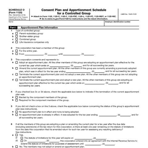Document preview: IRS Form f1120so — IRS, United States (CERFA n°1120SO)