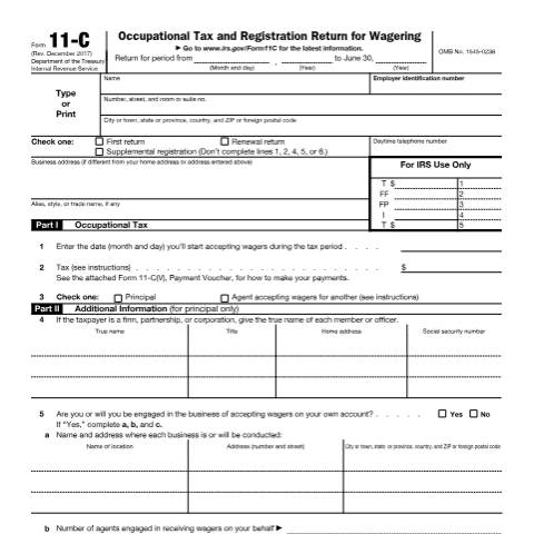Document preview: IRS Form f11c — IRS, United States (CERFA n°11C)