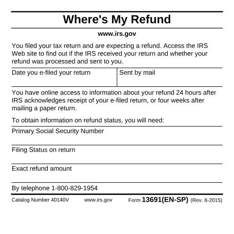 Document preview: IRS Form f13691es — IRS, United States (CERFA n°13691ES)